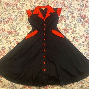 NWOT Darling Vintage inspired Lindy Bop Diner Dress size Small